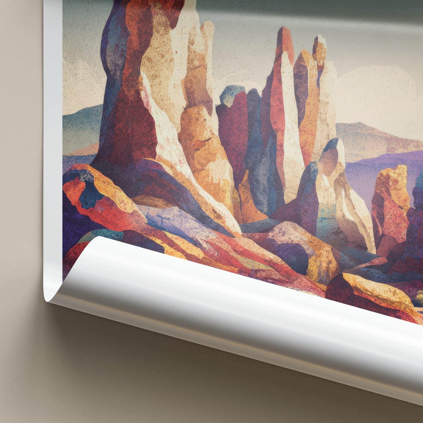 Valle De Rocas Poster - Bolivia Travel Art - Vibrant Rock Formations Home Decor