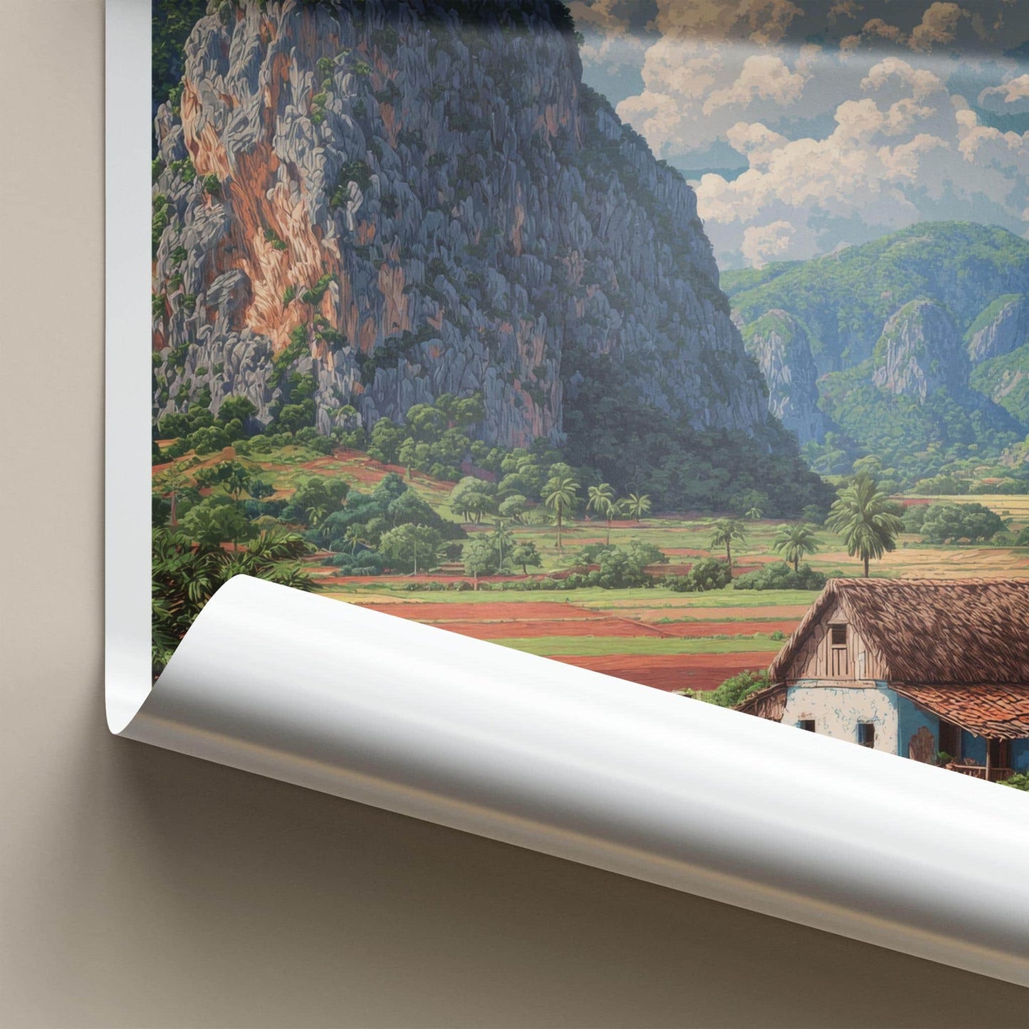 Valle De Vinales Poster - Cuba Travel Art - Rural Farm Landscape Home Decor