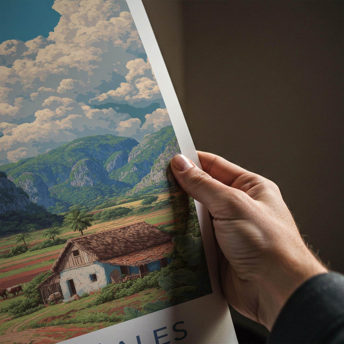 Valle De Vinales Poster - Cuba Travel Art - Rural Farm Landscape Home Decor
