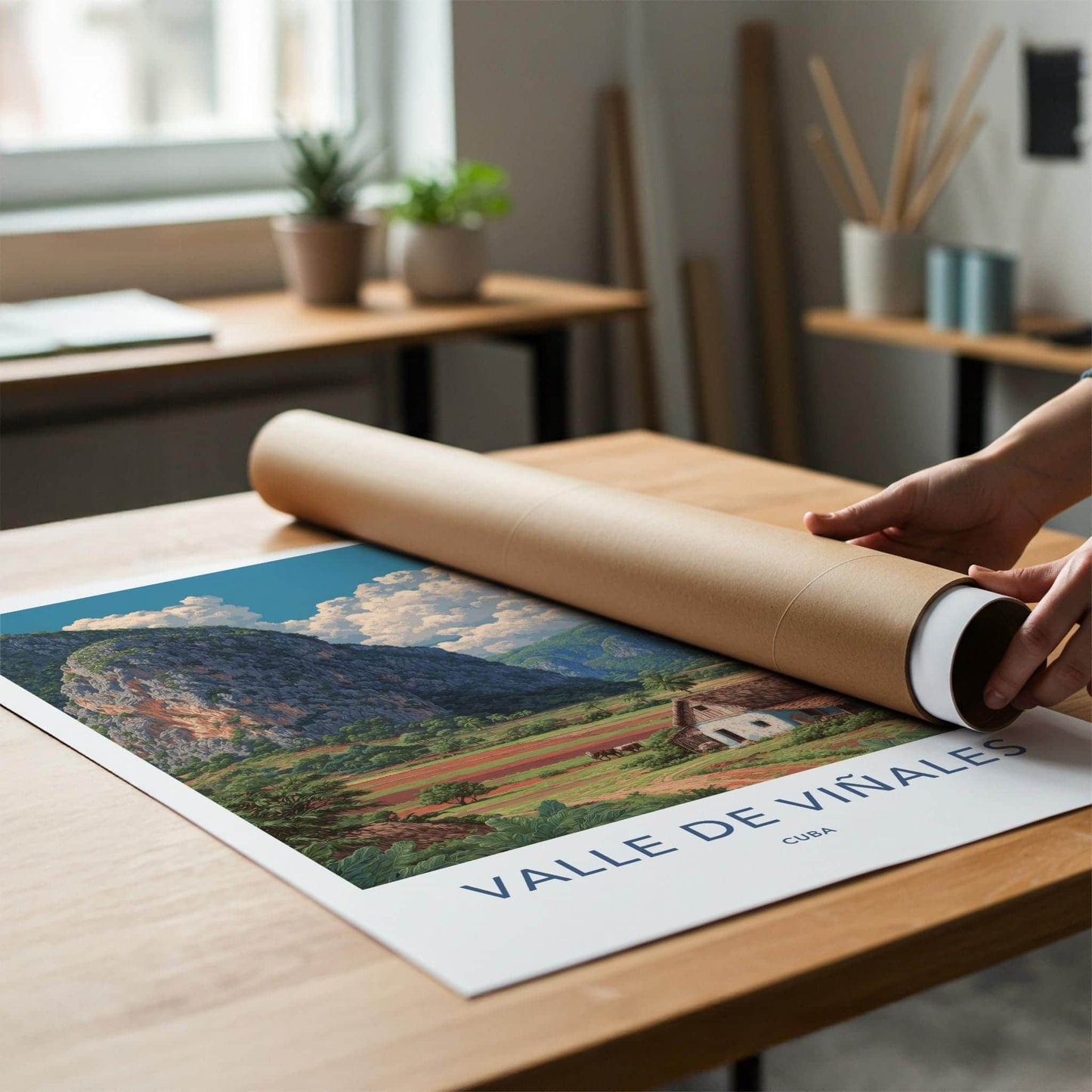 Valle De Vinales Poster - Cuba Travel Art - Rural Farm Landscape Home Decor