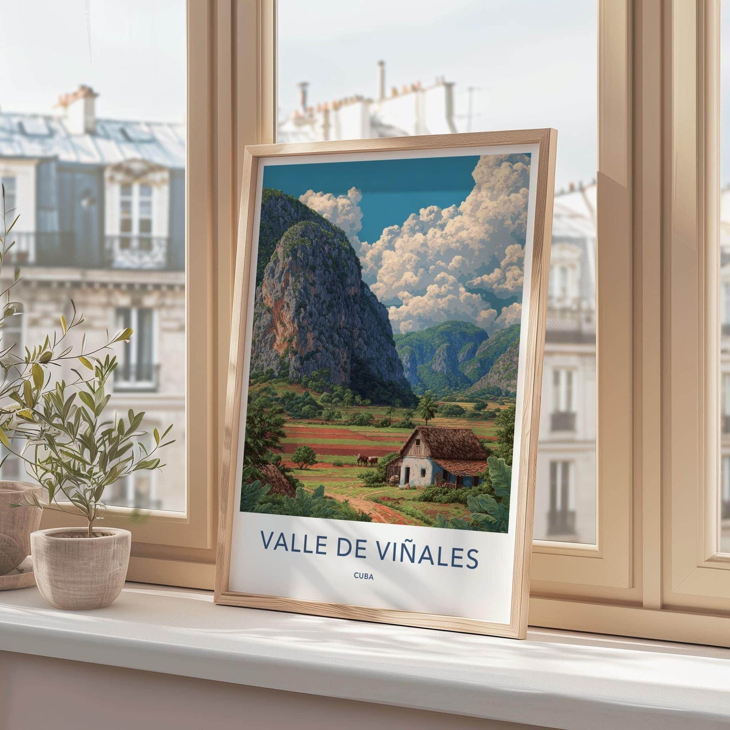 Valle De Vinales Poster - Cuba Travel Art - Rural Farm Landscape Home Decor