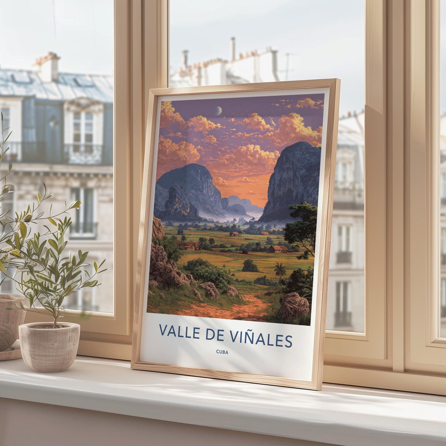 Valle De Vinales Poster - Cuba Travel Art - Rural Valley Sunset Home Decor