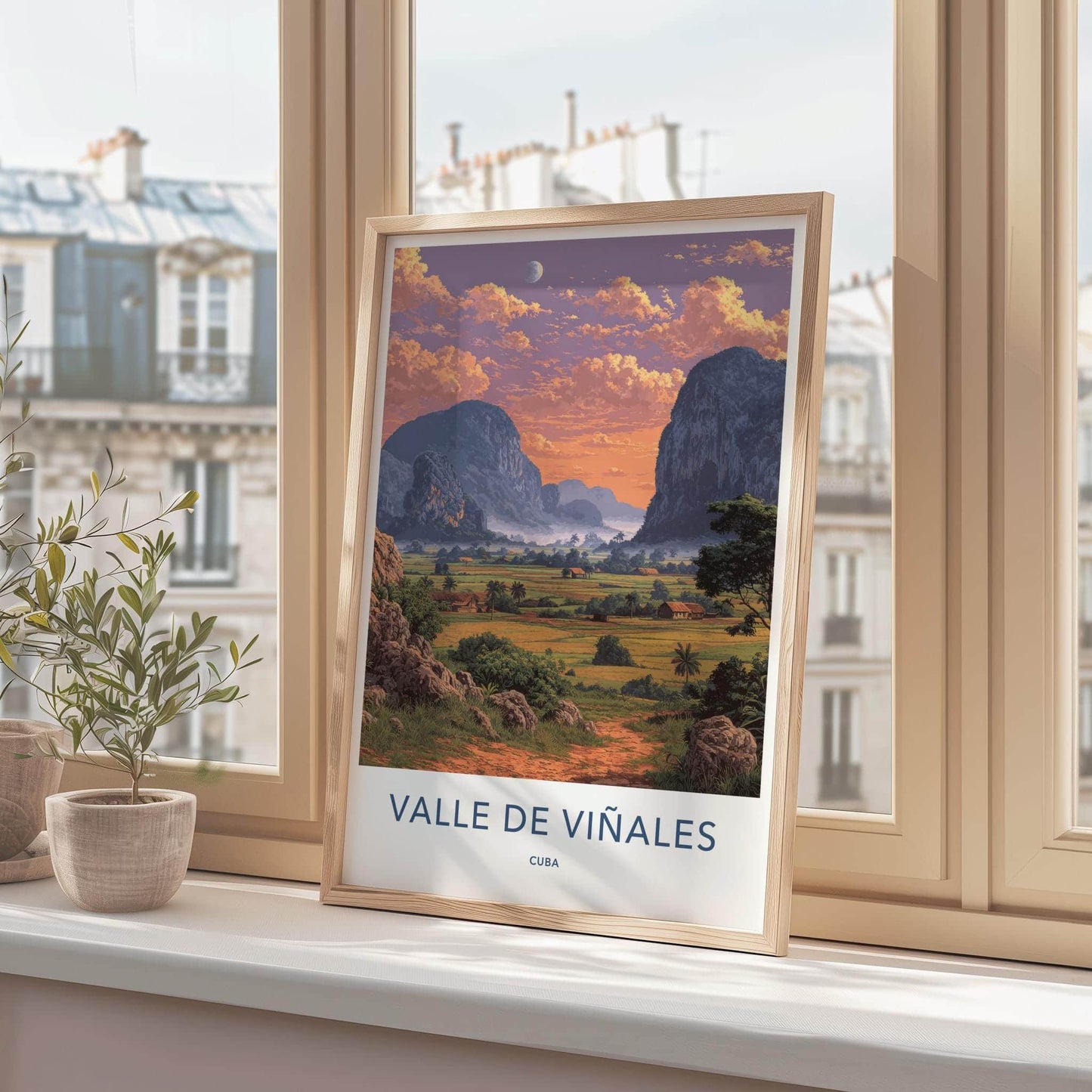 Valle De Vinales Poster - Cuba Travel Art - Rural Valley Sunset Home Decor