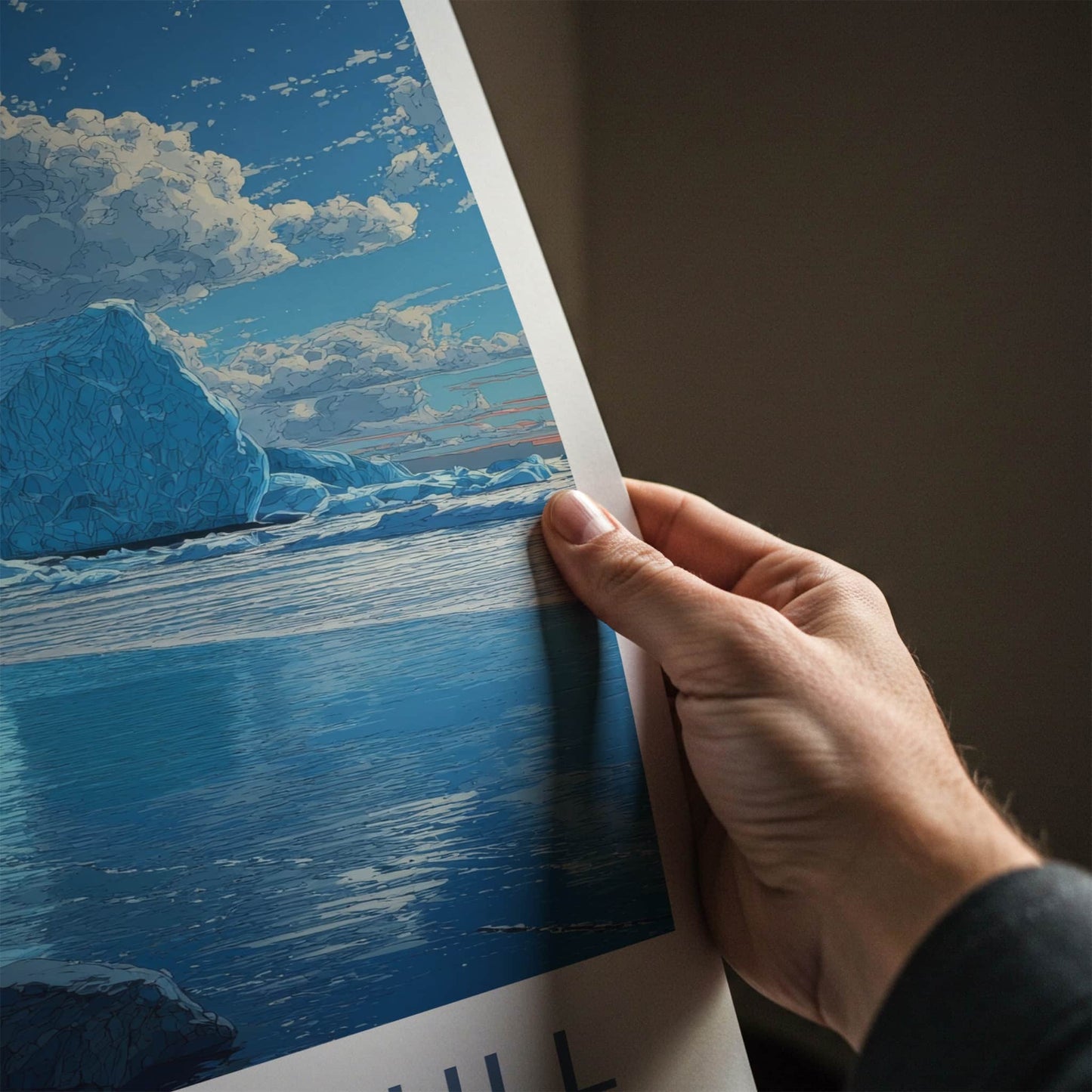 Vatnajokull Poster - Iceland Travel Art - Iceberg Lagoon Gallery Art