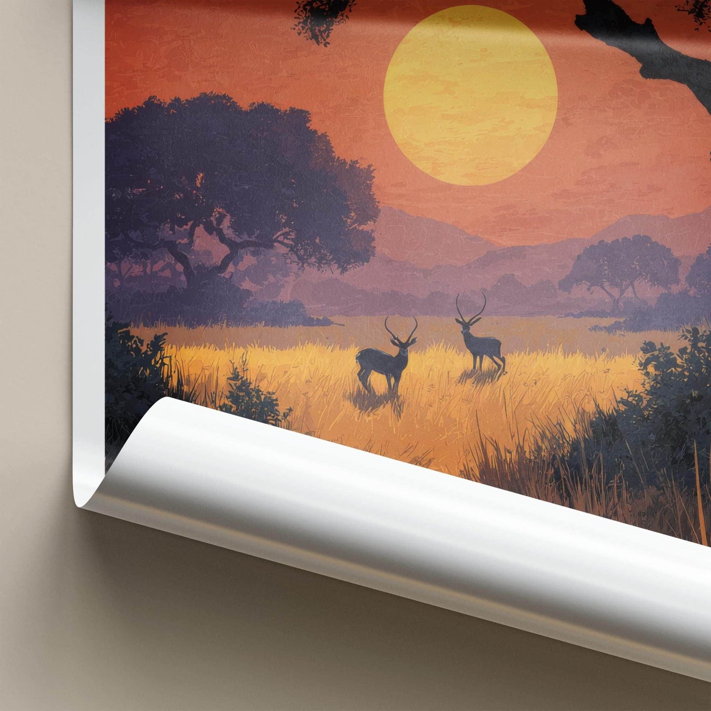 Velavadar Poster - India Art Print - Gujarat Blackbuck Golden Horizon Gift