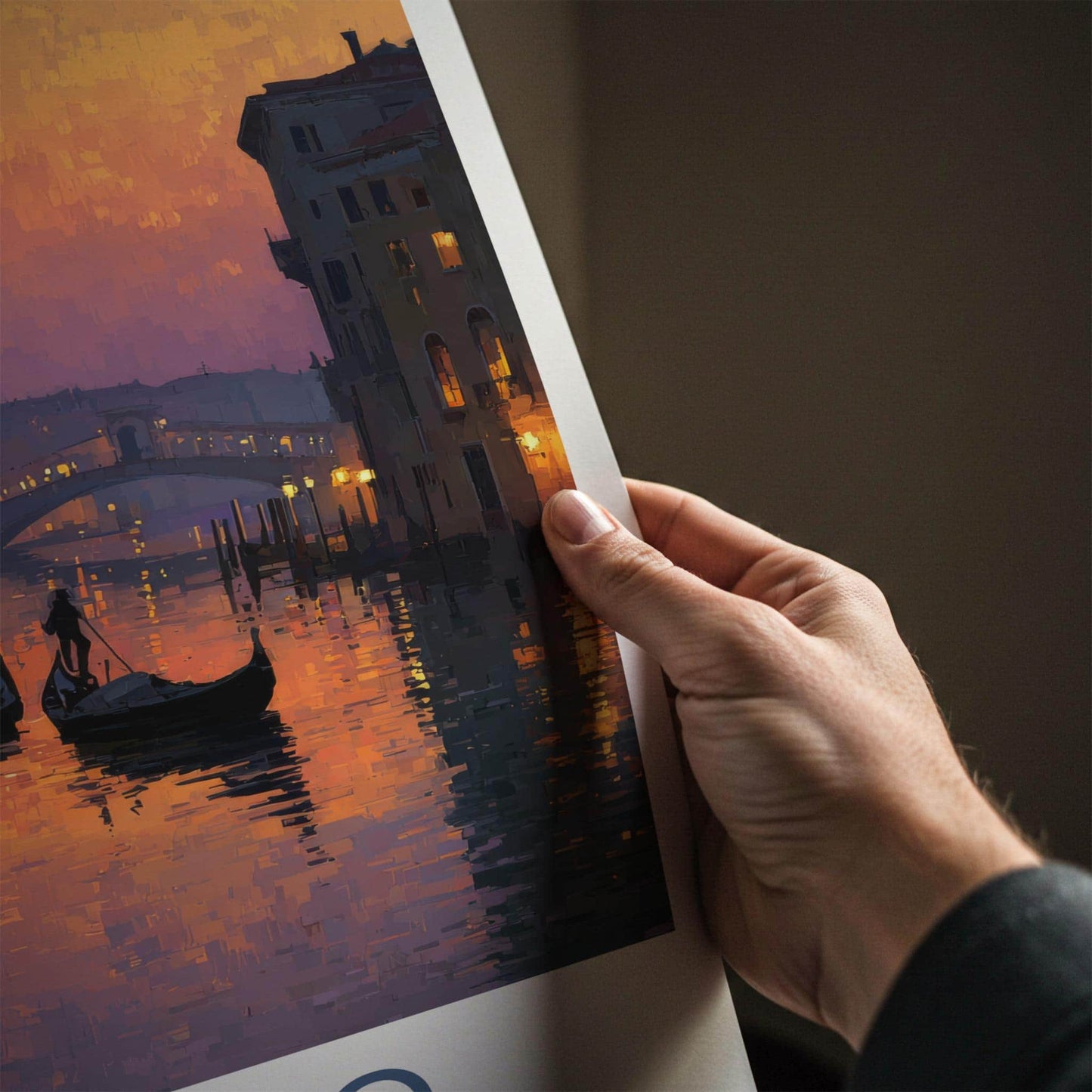 Veneto Poster - Italy Wall Art - Twilight Canal Reflections Gallery Art