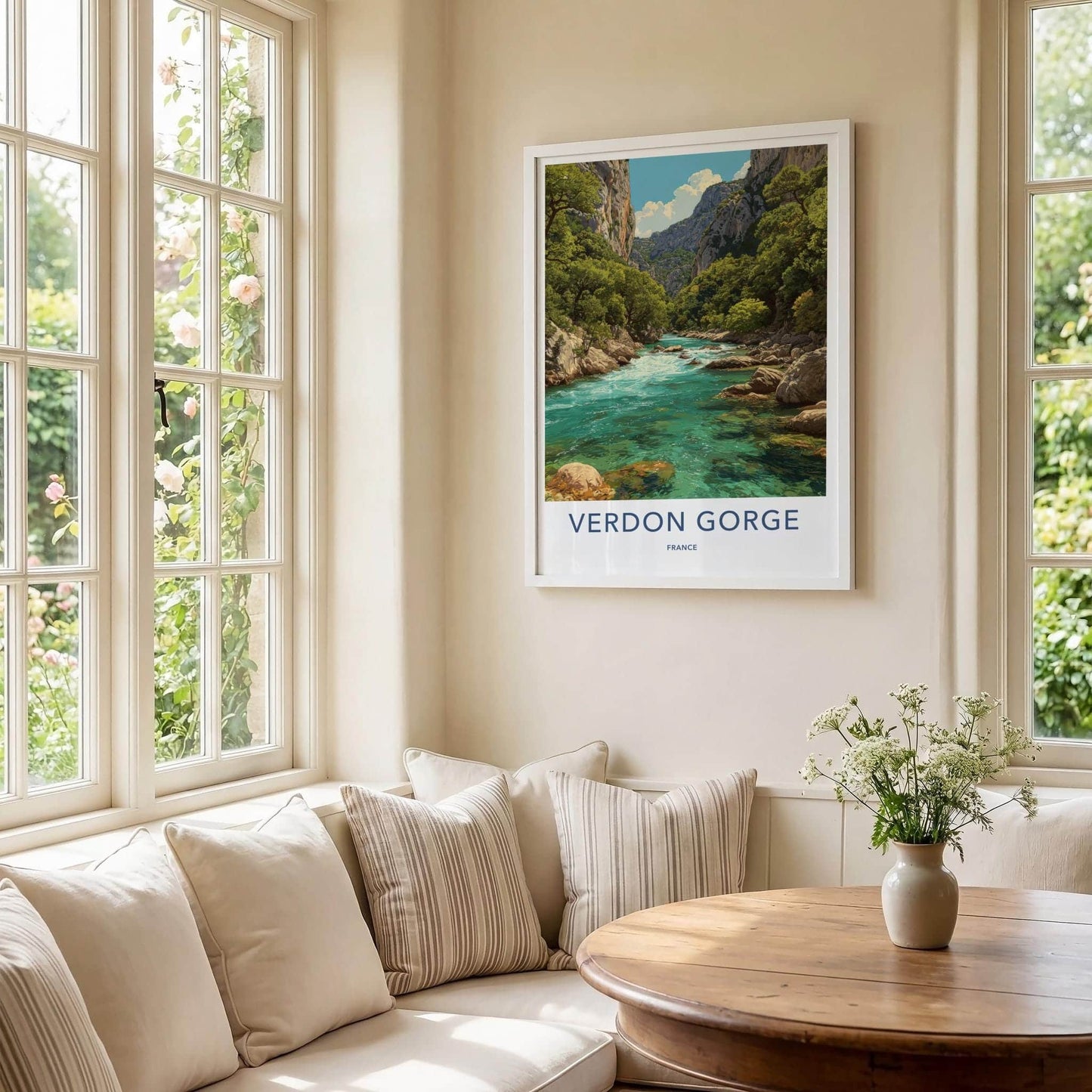 Verdon Gorge Poster - France Wall Art - Emerald River Gorge Home Decor