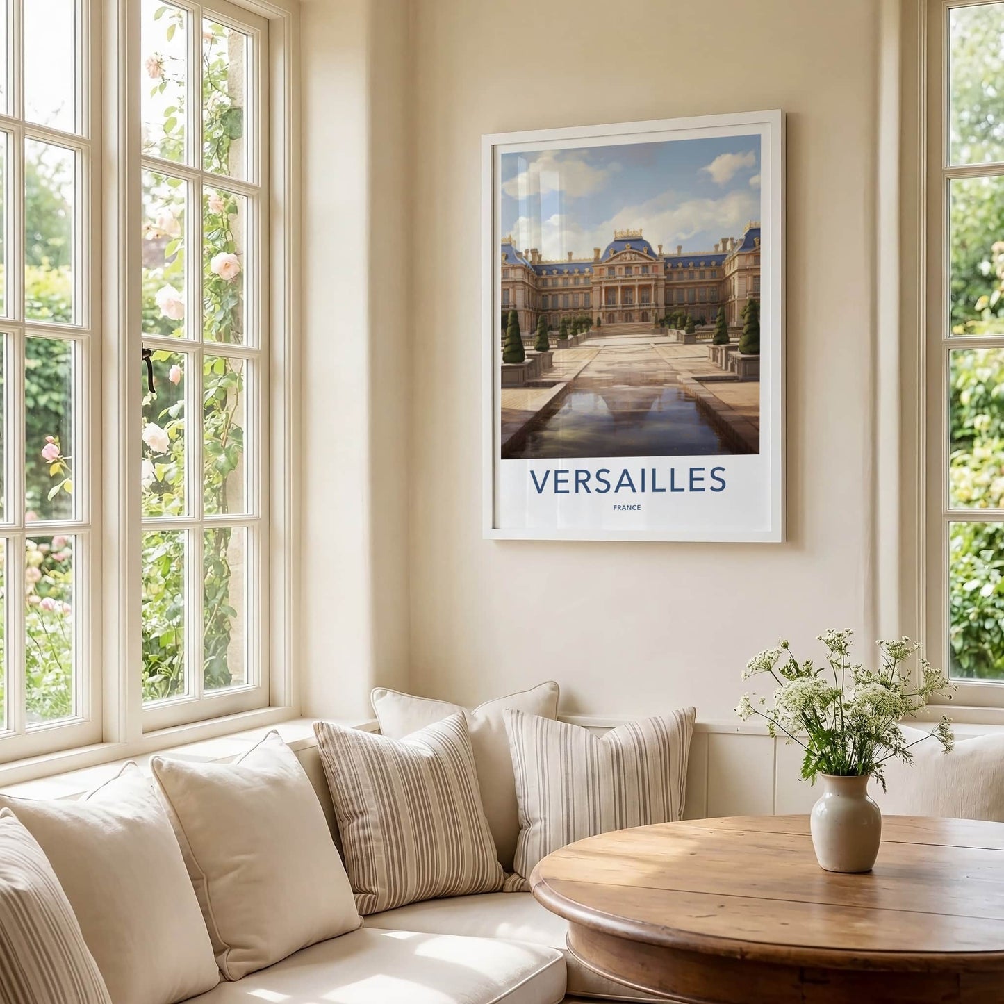 Versailles Poster - France Travel Art - Grand Palace Reflection Home Decor