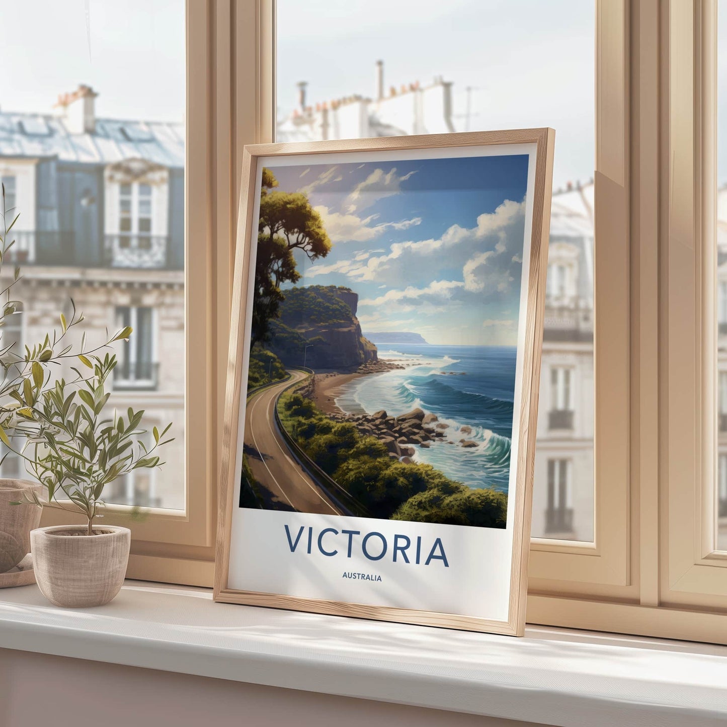 Victoria Poster - Australia Travel Art - Scenic Coastal Drive Wall Decor