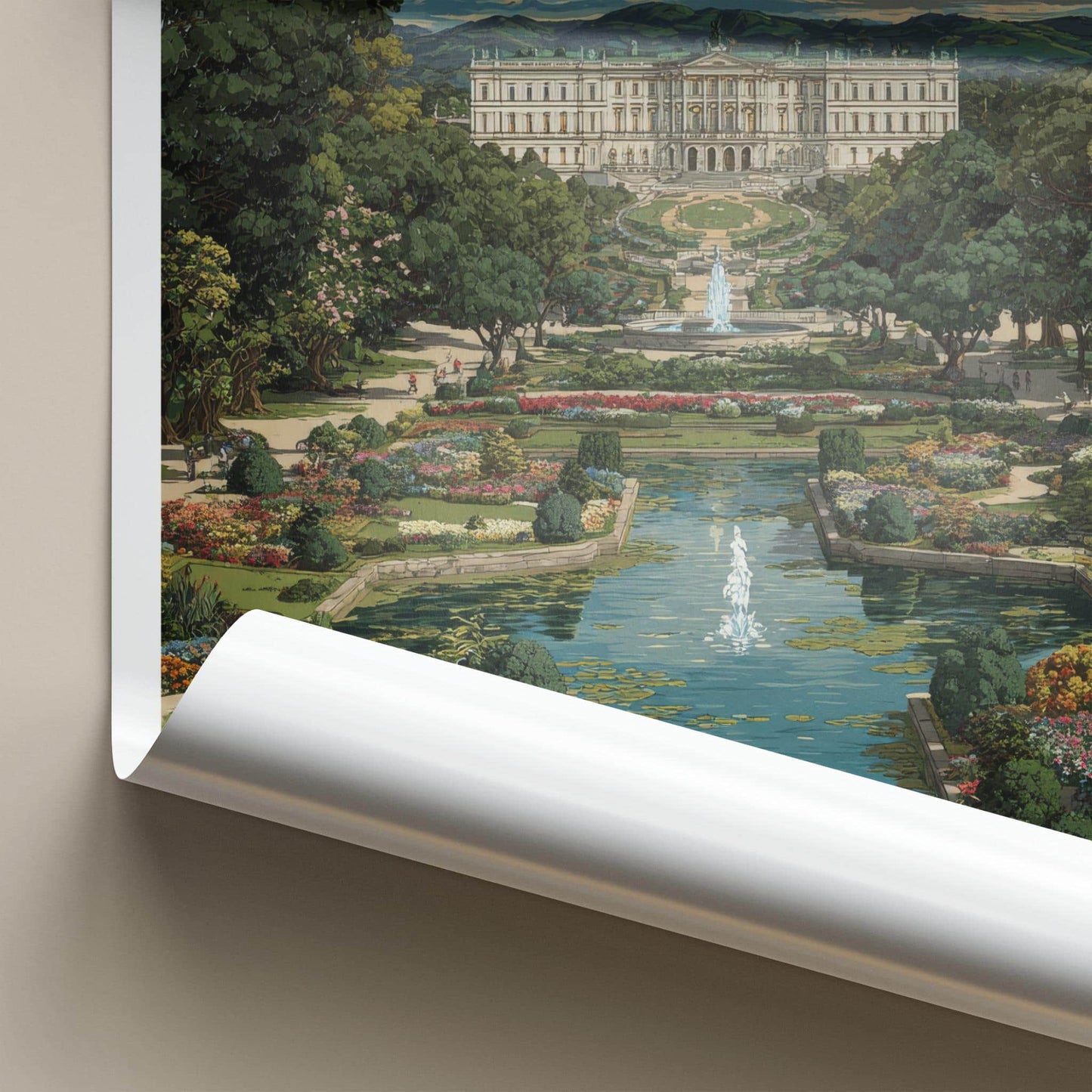 Vienna Poster - Austria Travel Art - Schoenbrunn Palace Garden Home Decor