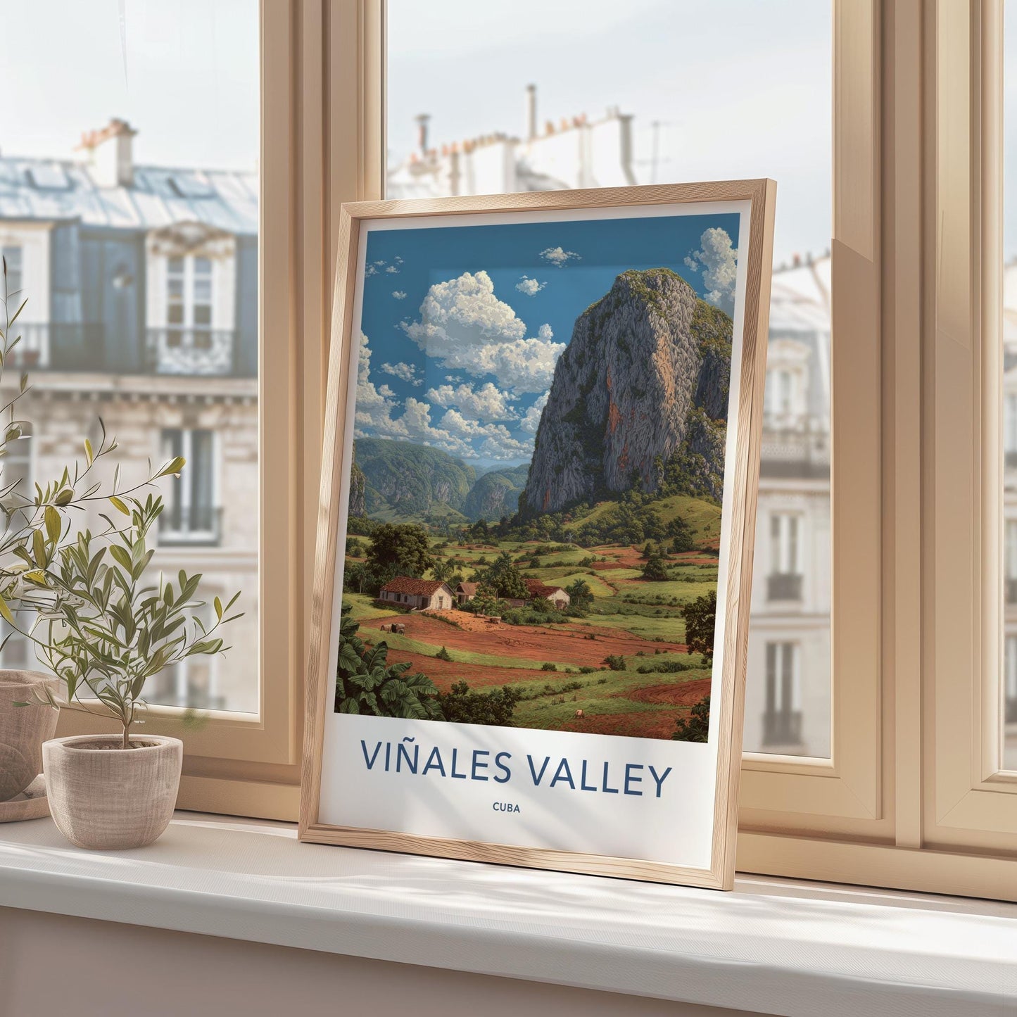 Vinales Valley Poster - Cuba Travel Art - Karst Peaks Valley Home Decor