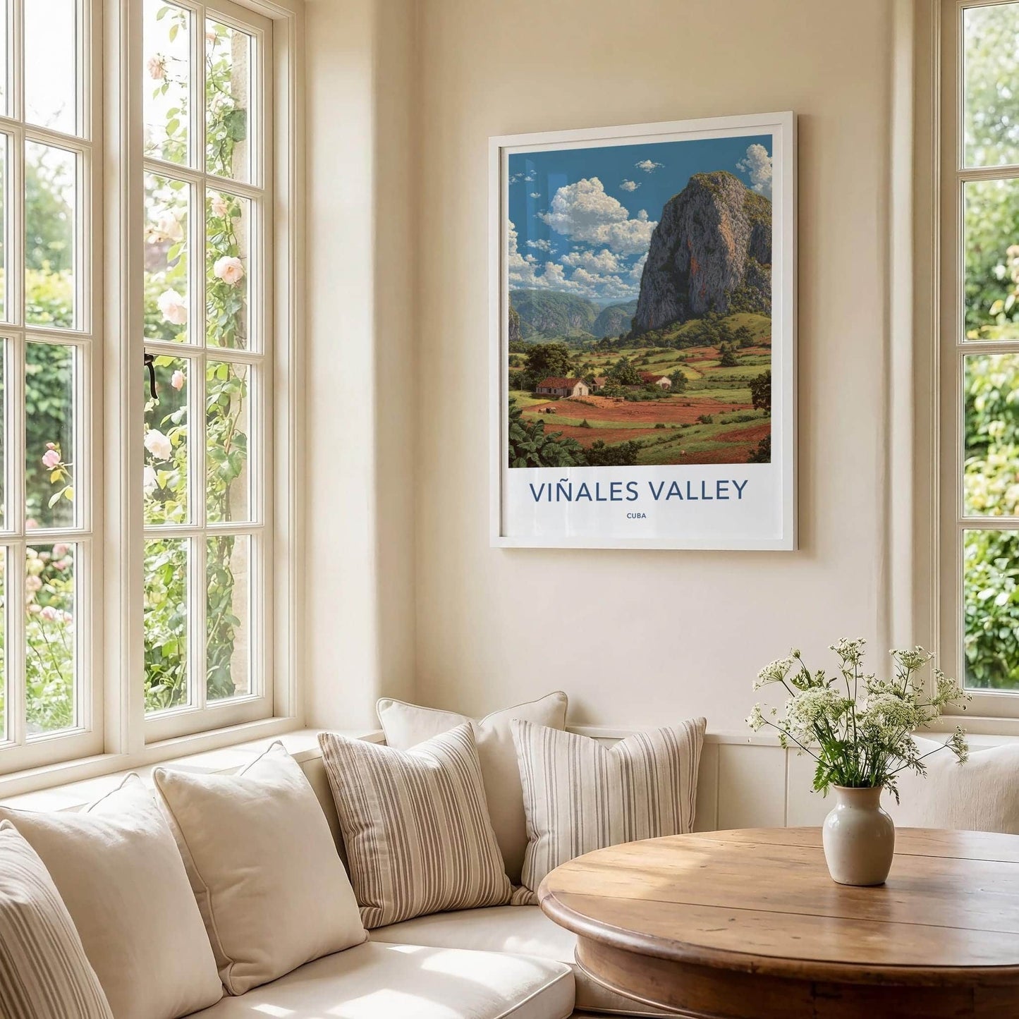 Vinales Valley Poster - Cuba Travel Art - Karst Peaks Valley Home Decor