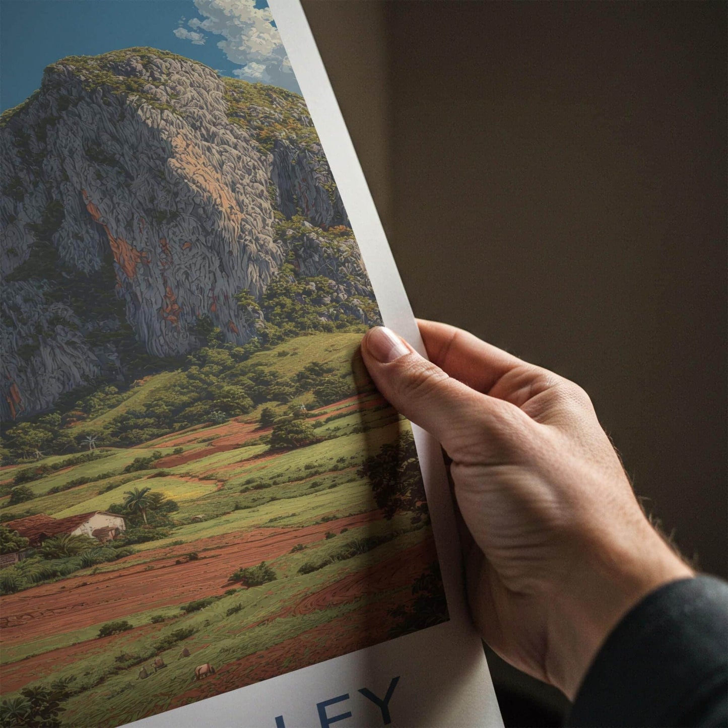 Vinales Valley Poster - Cuba Travel Art - Karst Peaks Valley Home Decor