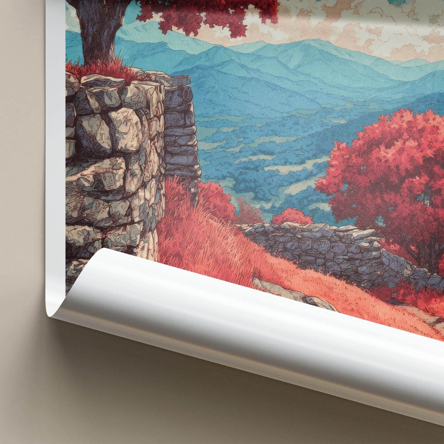Virginia Poster - Virginia Art Print - Vibrant Autumn Valley Home Decor