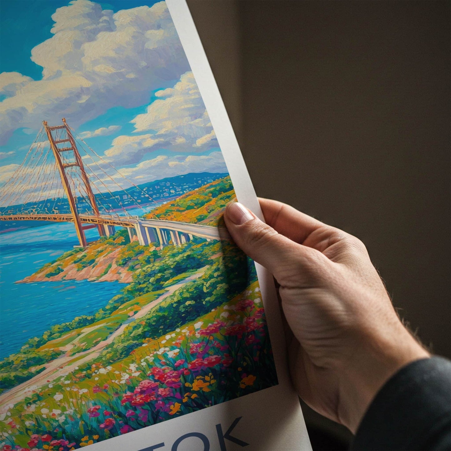 Vladivostok Poster - Russia Travel Art - Vibrant Floral Seascape Wall Decor
