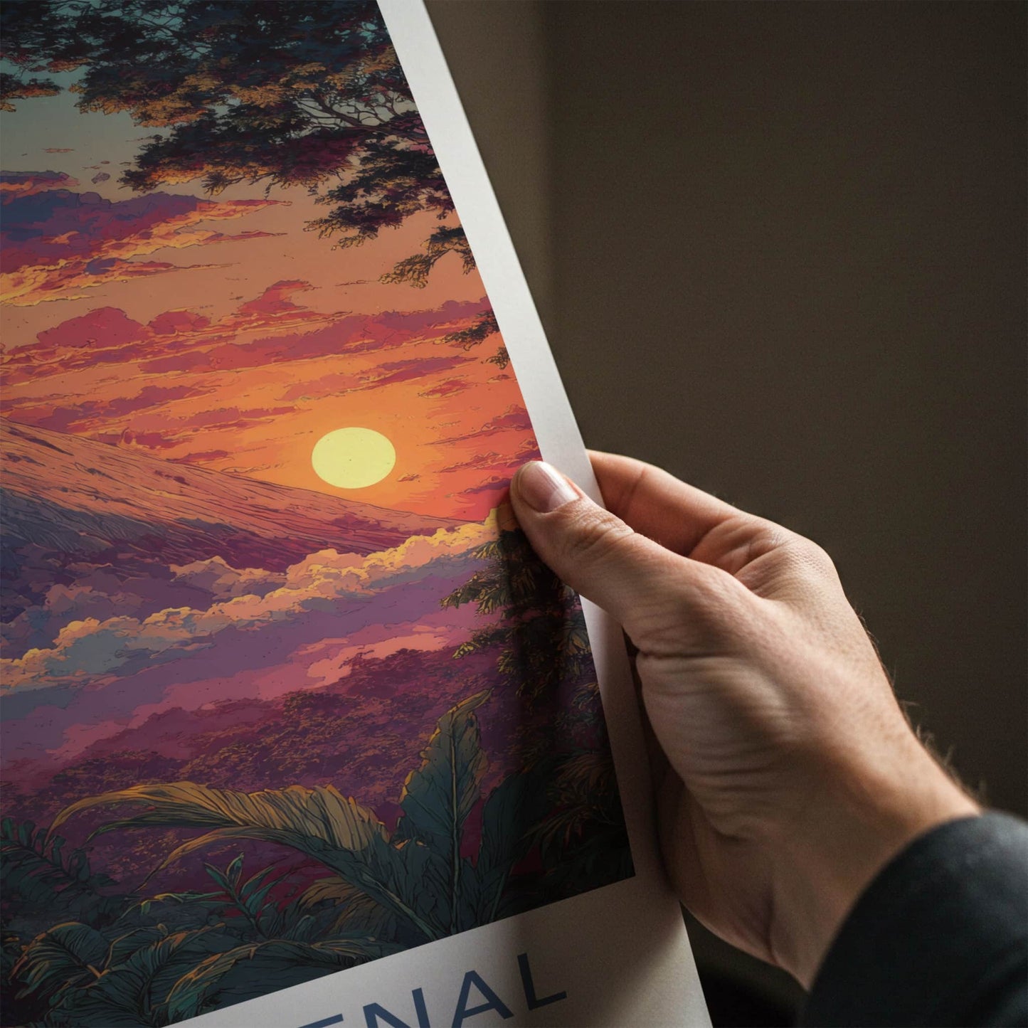 Volcan Arenal Poster - Costa Rica Sunset Vibrant Peaks Gallery Art