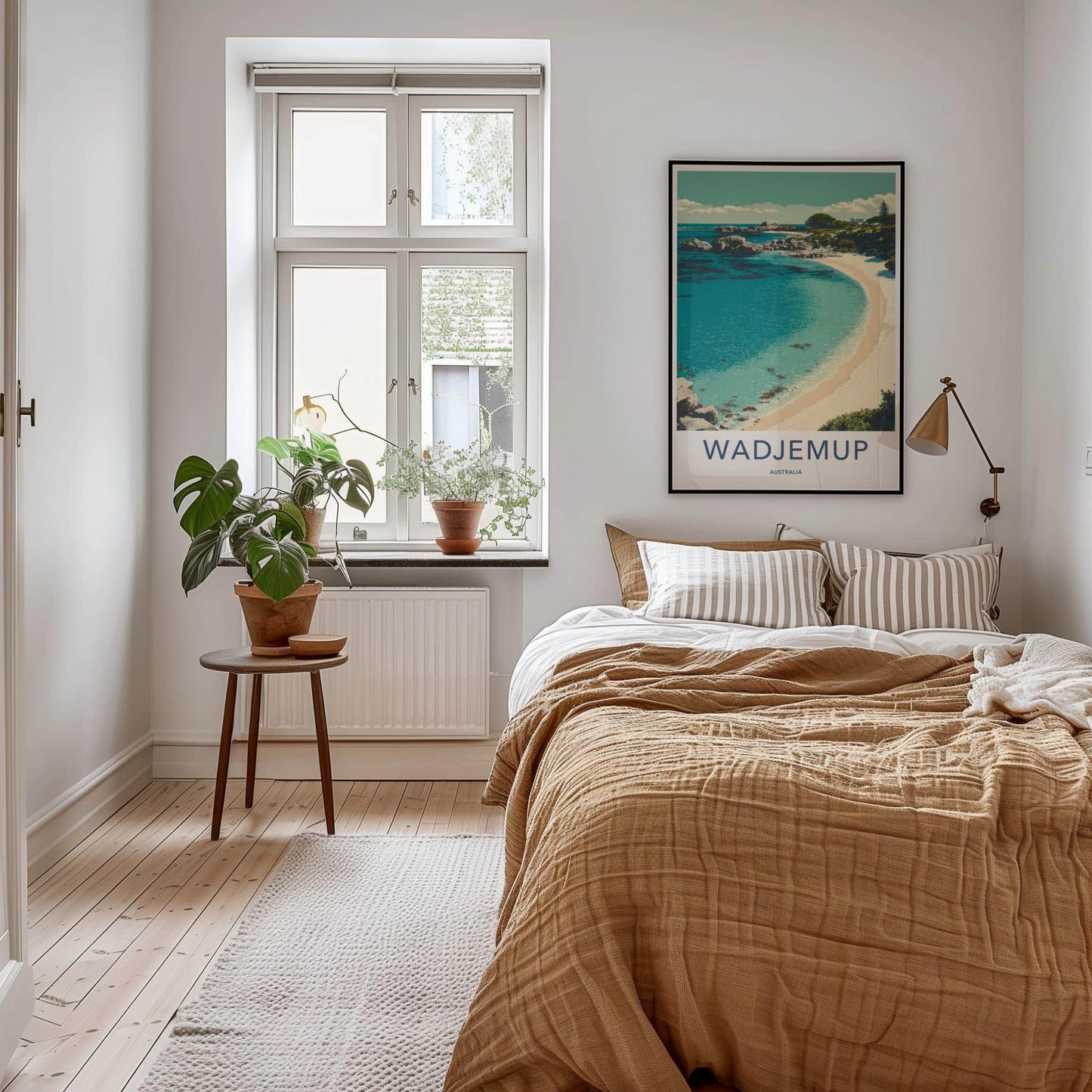 Wadjemup Poster - Australia Travel Art - Coastal Beach Landscape Home Decor
