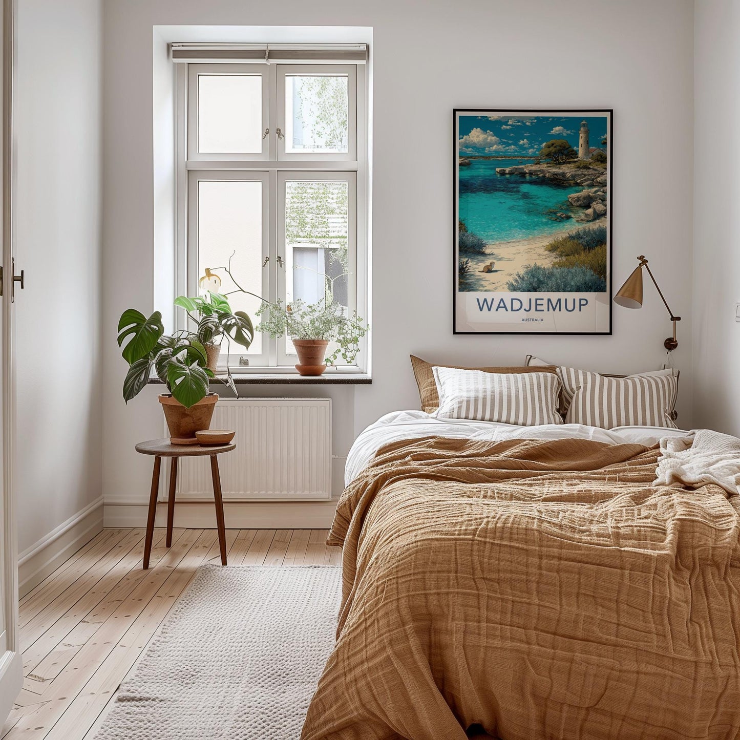 Wadjemup Poster - Australia Travel Art - Coastal Clear Water Home Decor