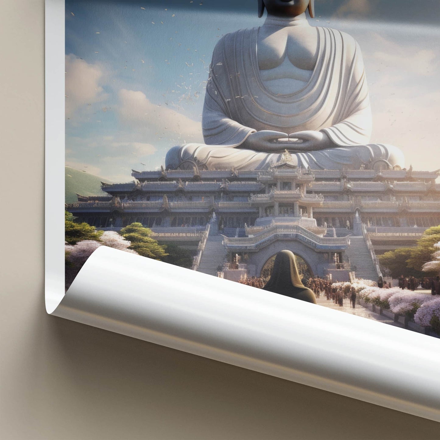 Wat Muang Poster - Thailand Wall Art - Giant Buddha Temple Home Decor