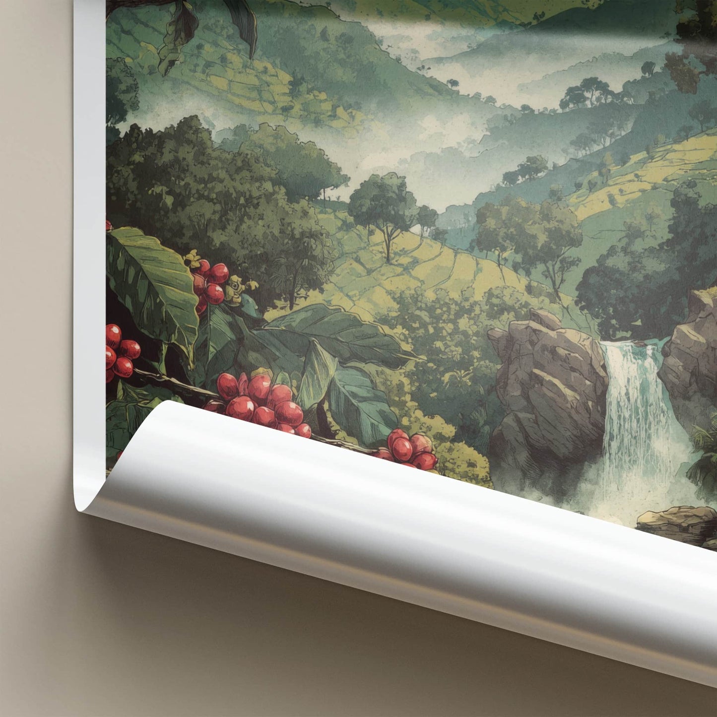 Wayanad Poster India Kerala Coffee Plant Home Decor