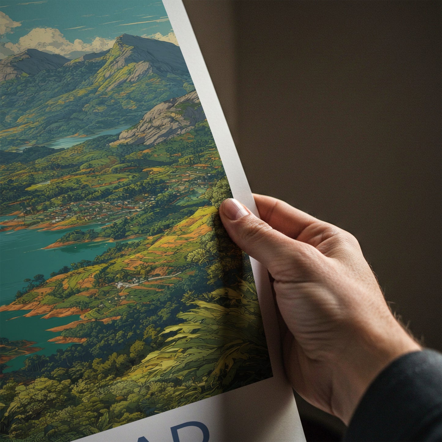 Wayanad Poster - India Kerala Lush Green Hills Framed Print