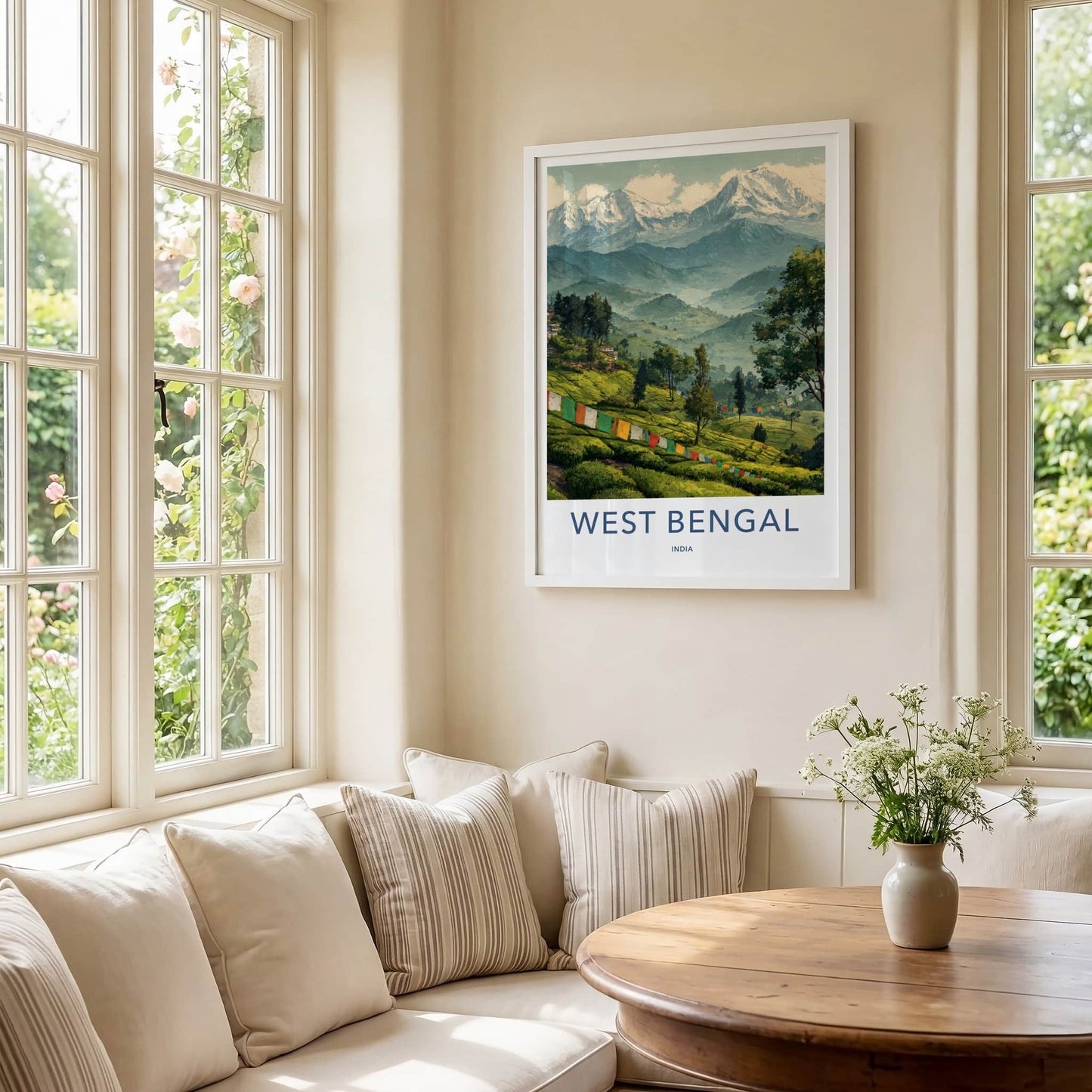 West Bengal Poster India West Bengal Prayer Flags Wall Art Home Decor