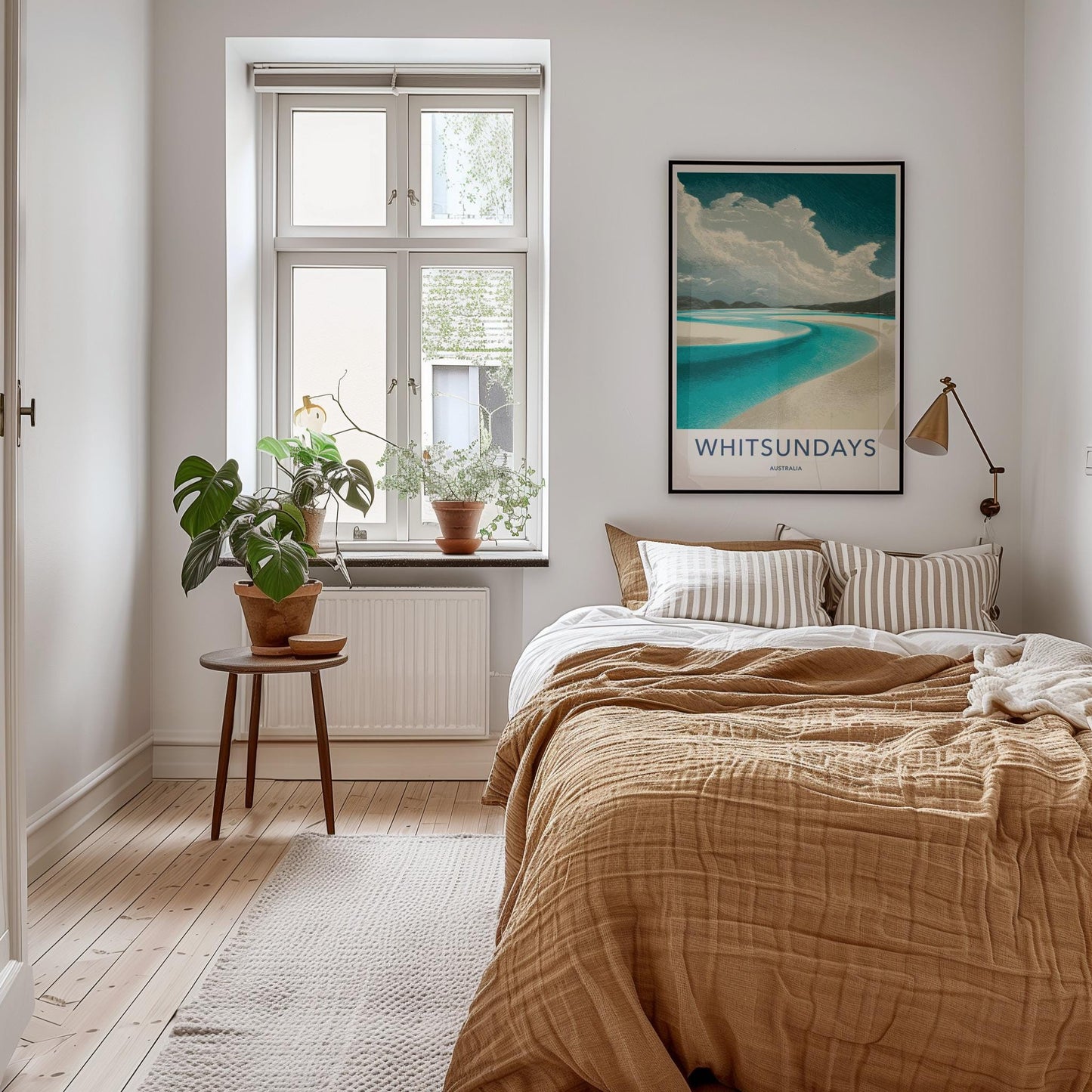 Whitsundays Poster - Australia Travel Art - Winding Aqua Channel Home Decor