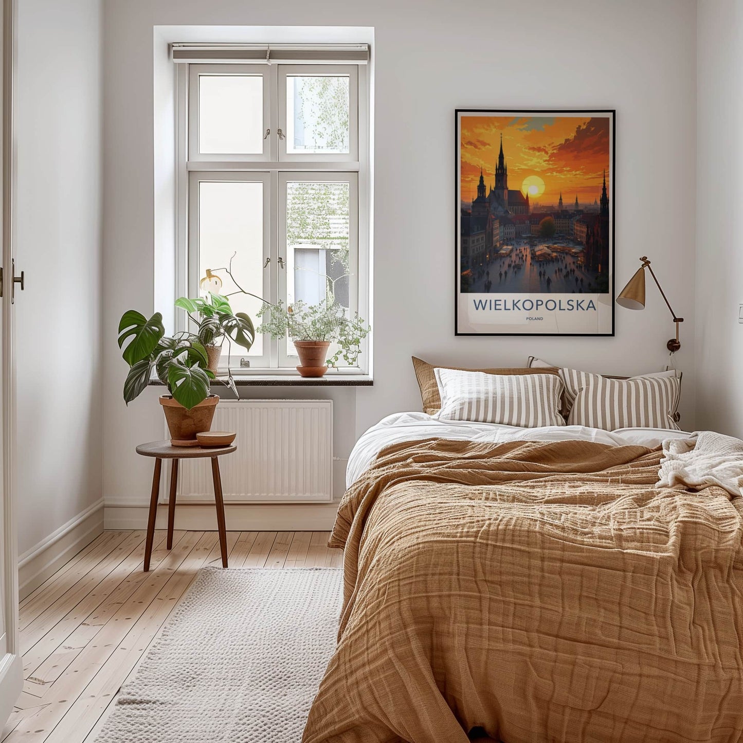 Wielkopolska Poster - Poland Travel Art - Golden Spire Skyline Wall Decor