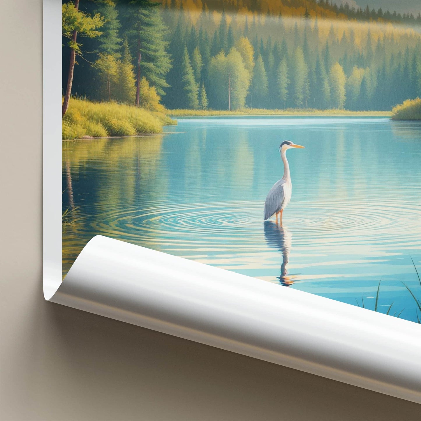 Wigierski Park Narodowy Poster - Poland Wall Art - Heron Lake Forest Home Decor