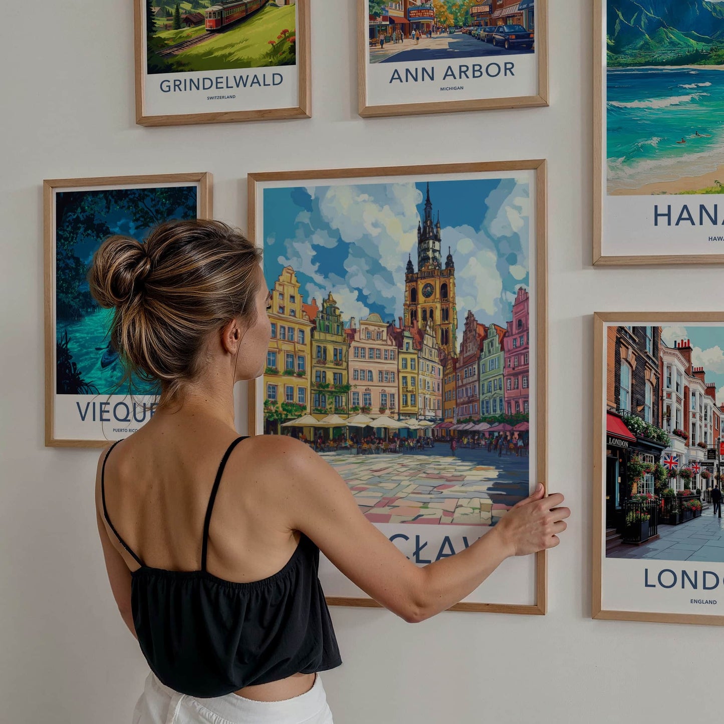 Wroclaw Poster - Poland Travel Art - Historic Market Square Home Decor