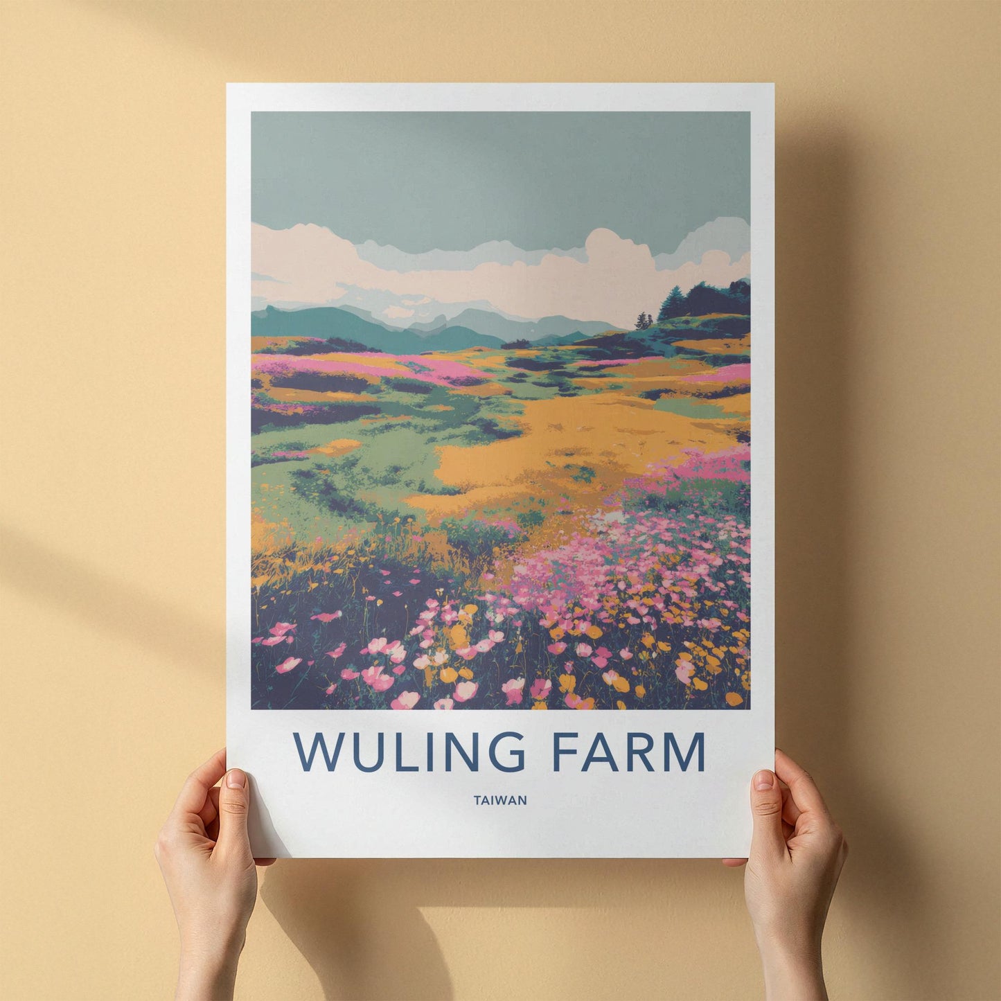 Wuling Farm Poster - Taiwan Wall Art - Colorful Flower Fields Home Decor