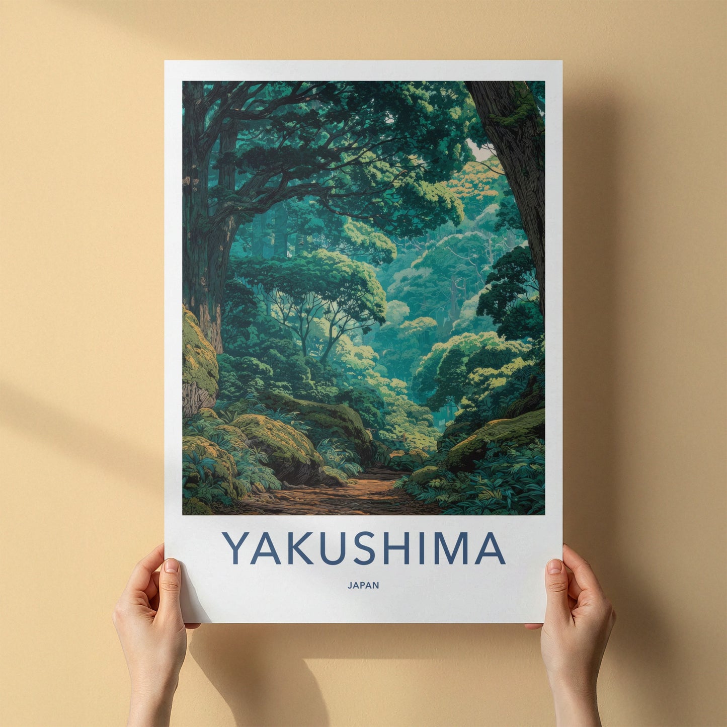 Yakushima Poster - Japan Art Print - Ancient Forest Path Gallery Art