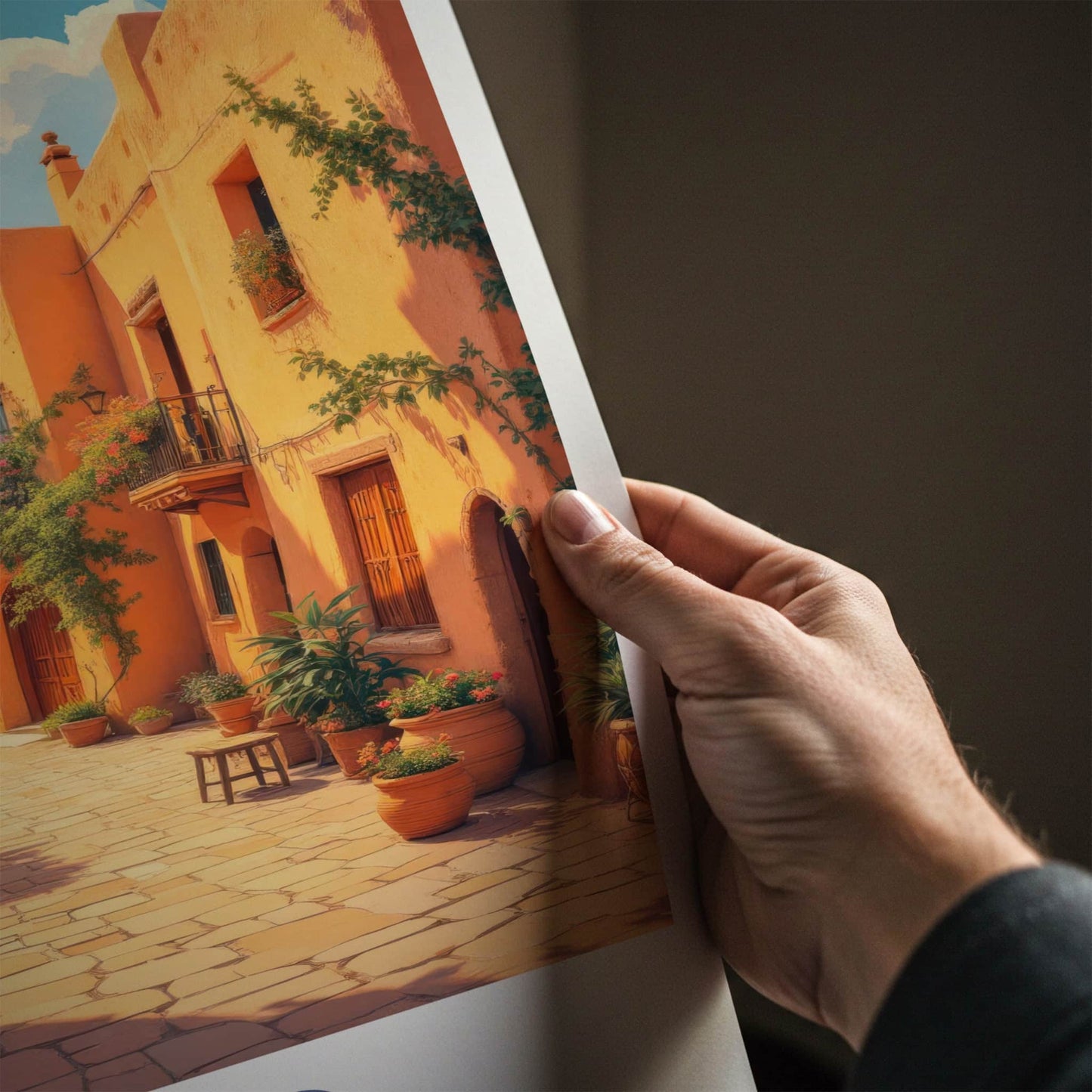 Yazd Poster - Iran Travel Art - Warm Historic Street Home Decor
