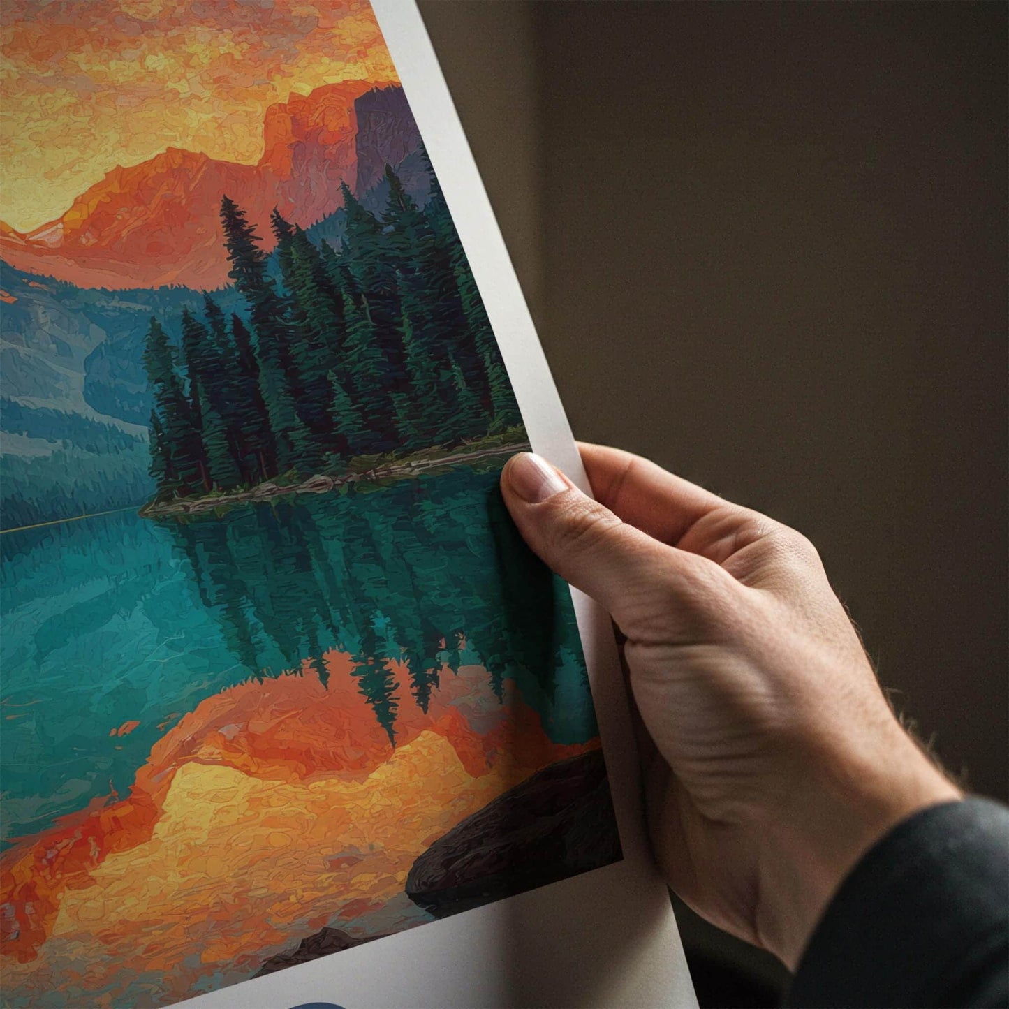 Yoho Poster - Canada Wall Art - Vibrant Alpine Reflection Home Decor
