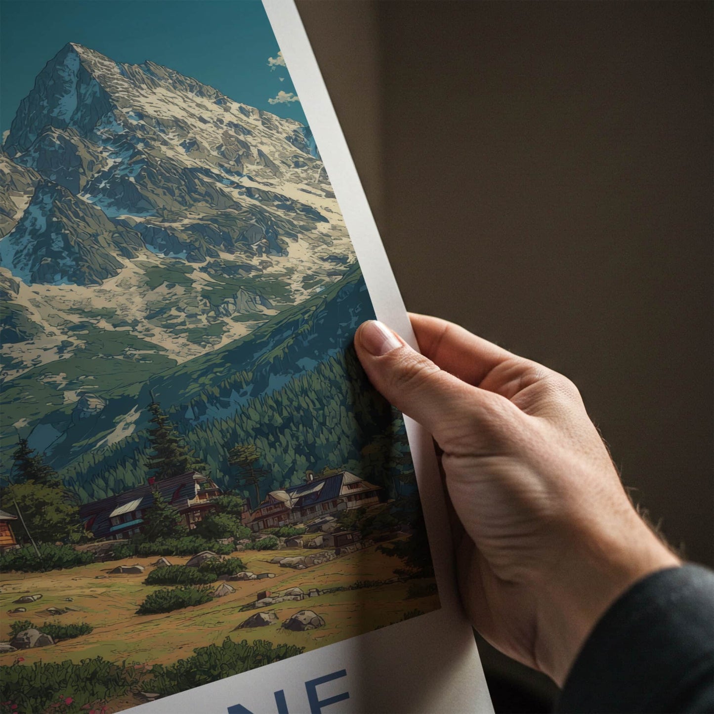 Zakopane Poster - Poland Travel Art - Mountain Village View Home Decor