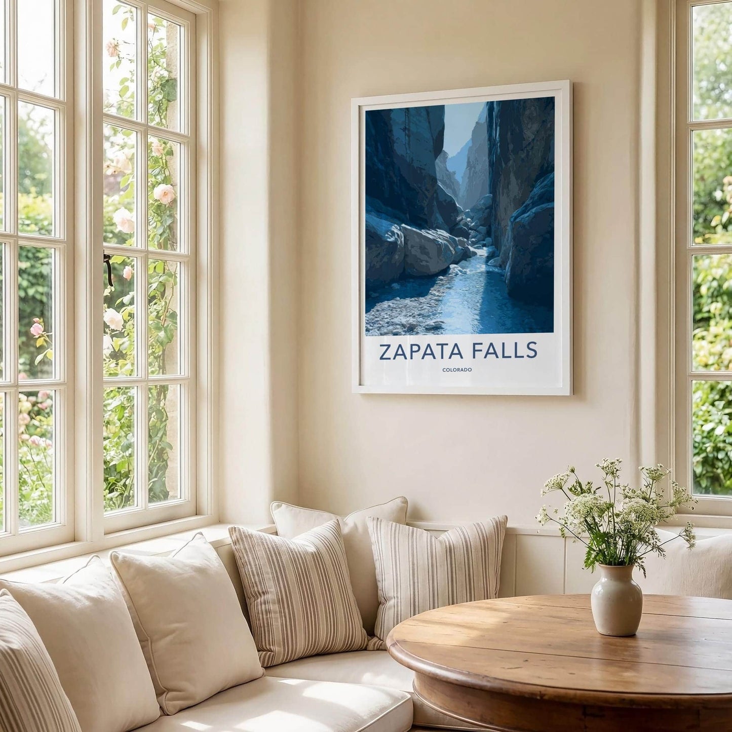 Zapata Falls Poster - Colorado Travel Print - Canyon Wall Decor