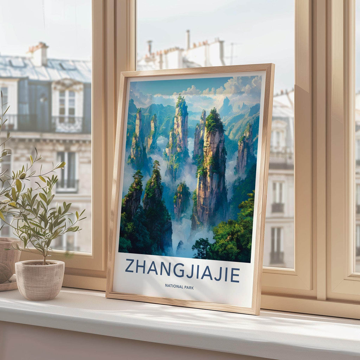 Zhangjiajie Poster - UNESCO Heritage Wall Decor With Sandstone