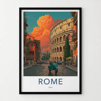 ROME Poster - ITALY Travel Art