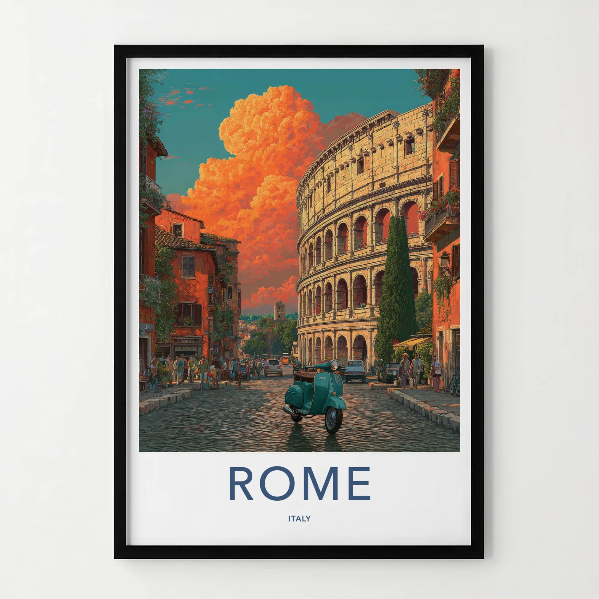 ROME Poster - ITALY Travel Art