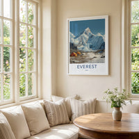 Everest Poster - Nepal Travel Art
