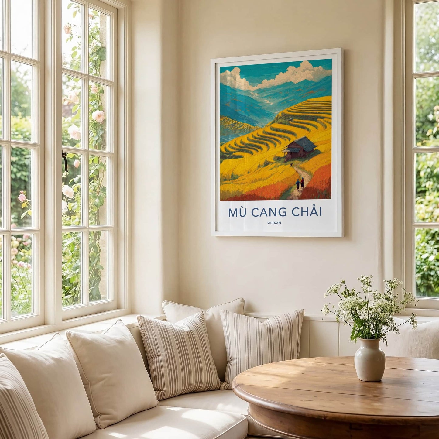 Mu Cang Chai Poster - Vietnam Travel Art