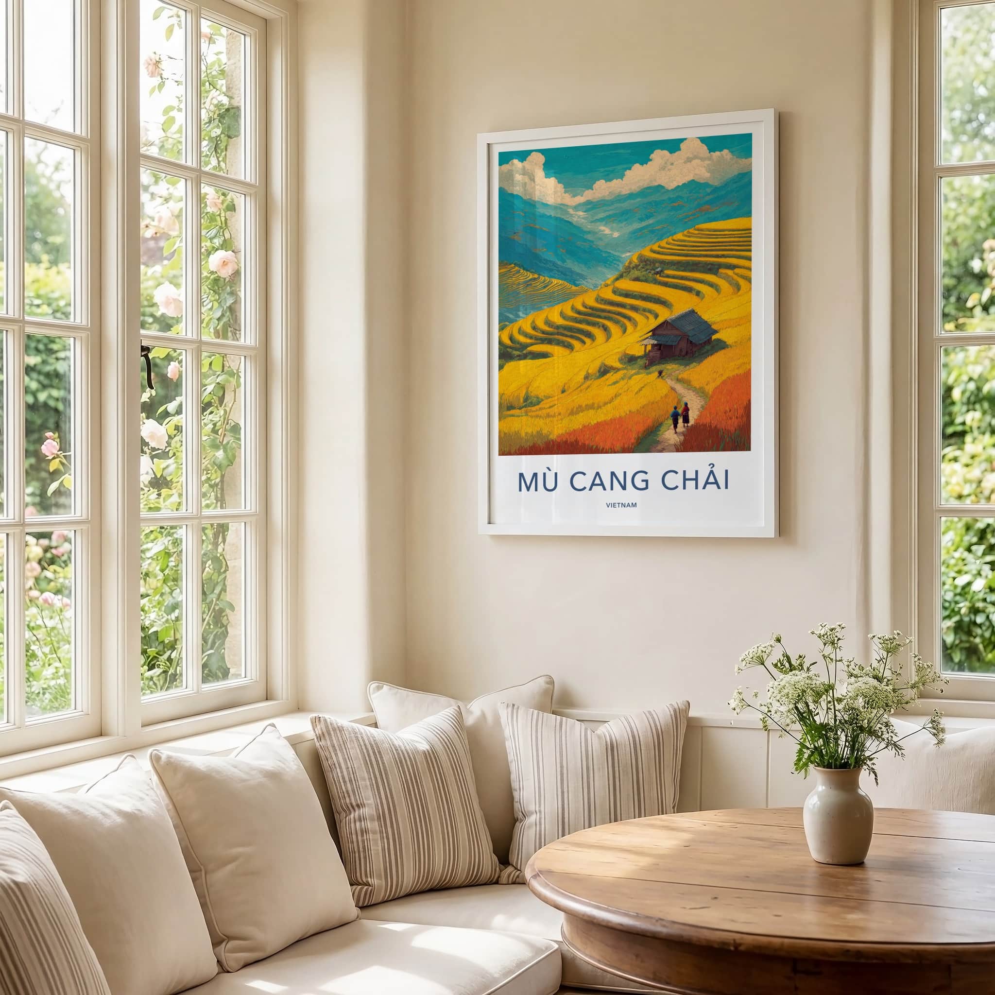 Mu Cang Chai Poster - Vietnam Travel Art
