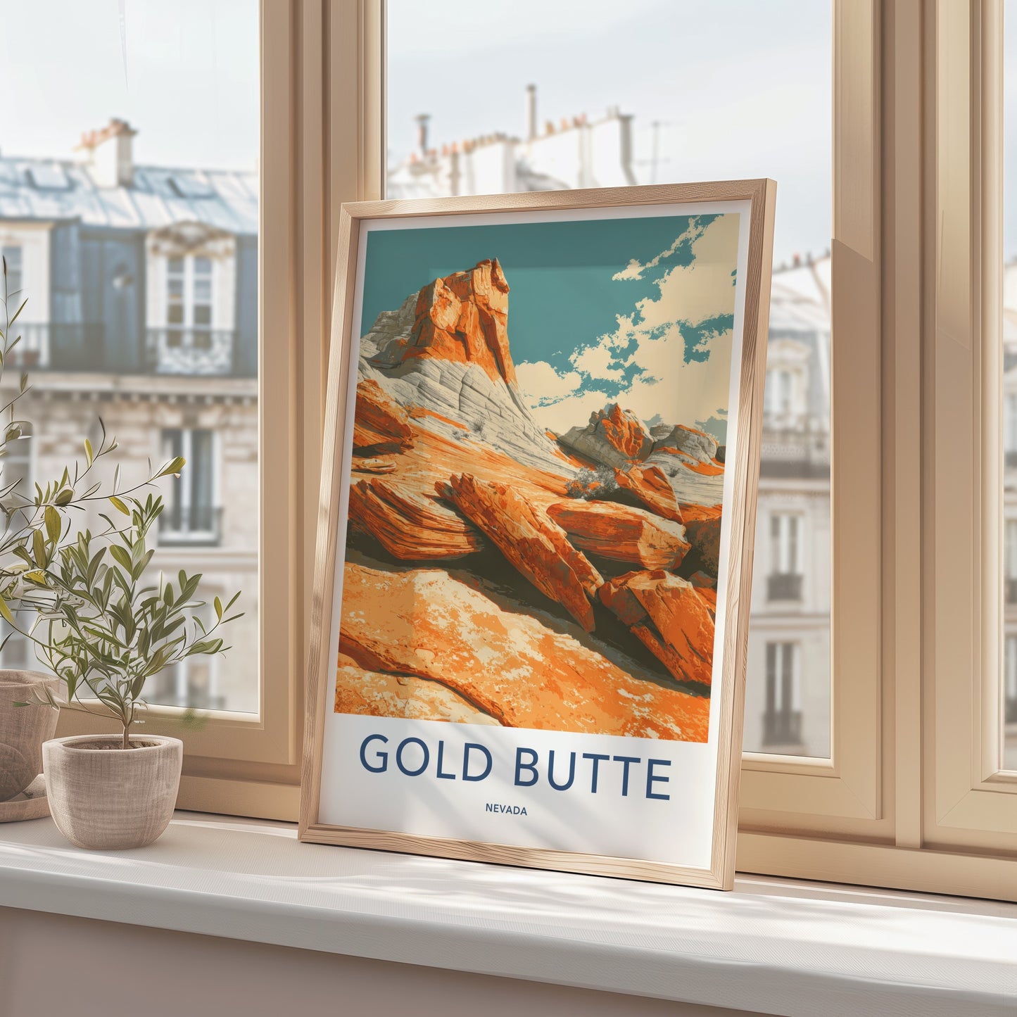 Gold Butte Poster - Nevada Art
