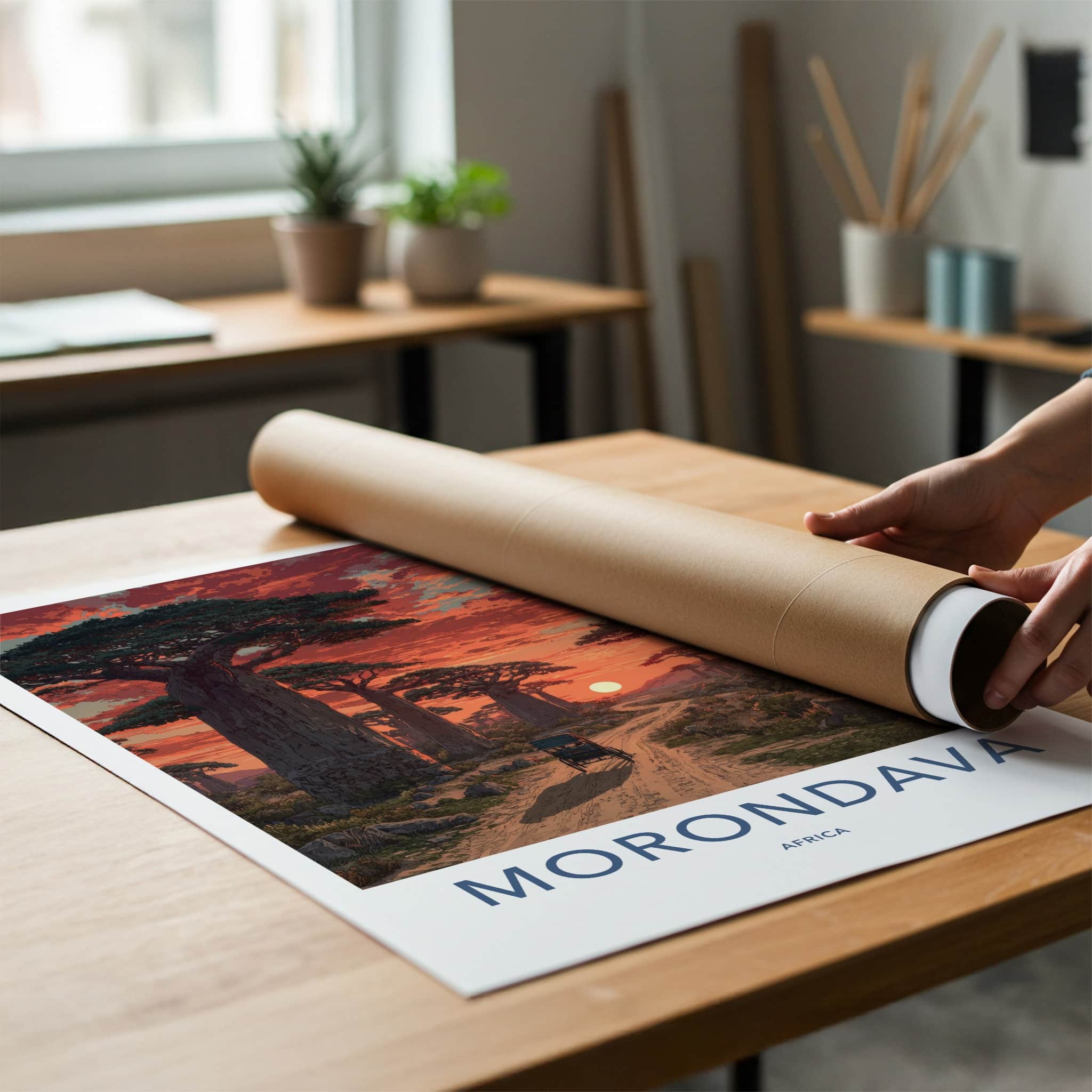 Morondava Poster - Africa Travel Art