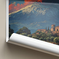 Mount Etna Poster - Italy Travel Art