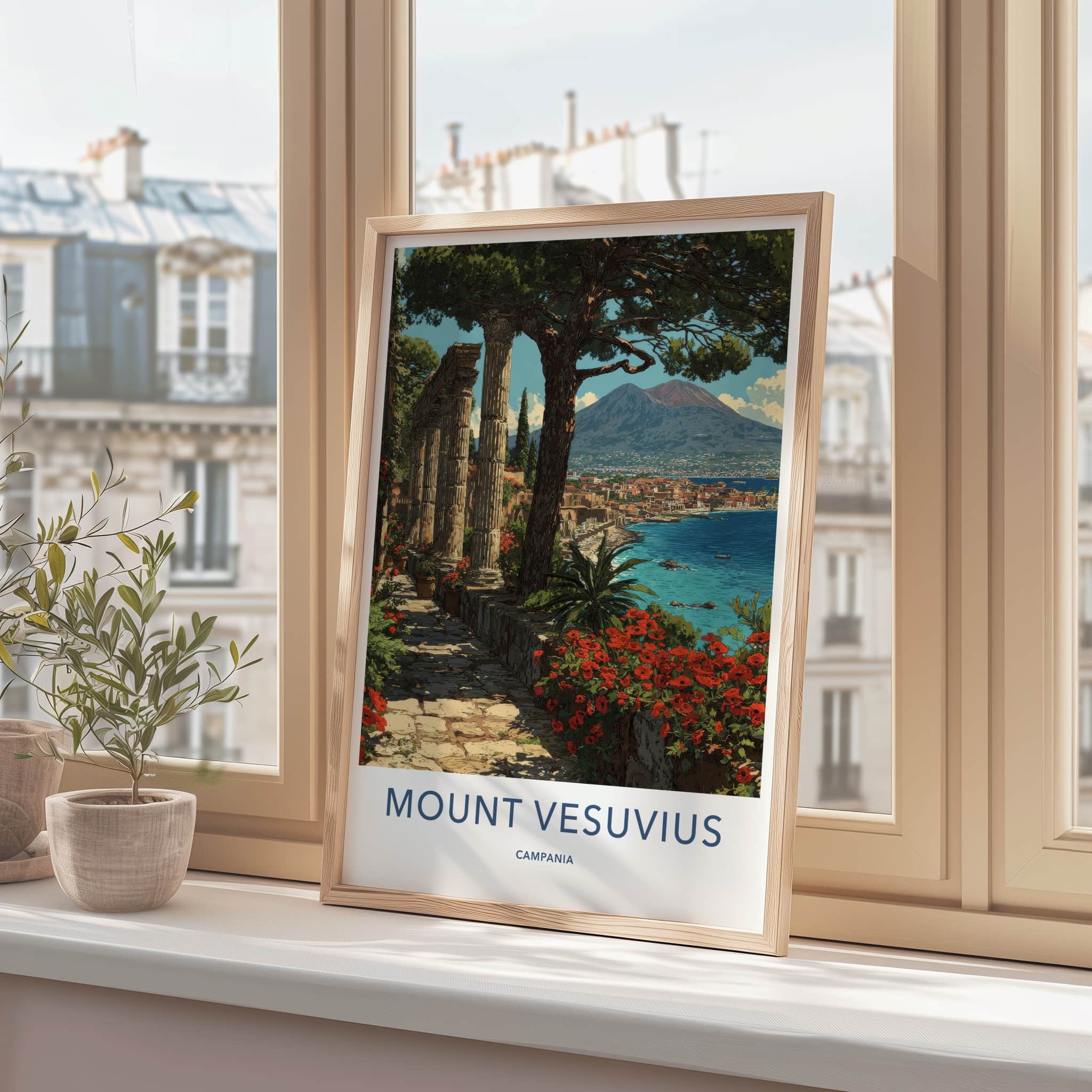 Mount Vesuvius Poster - Italy Art Print