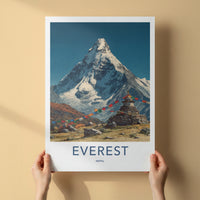 Everest Poster - Nepal Travel Art