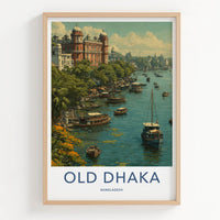 Old Dhaka Poster - Bangladesh Travel Art