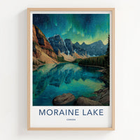 Moraine Lake Poster - Canada Travel Art