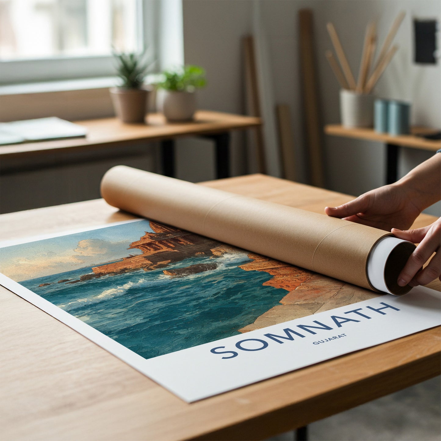 Somanth Poster - India Travel Art
